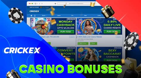 Crickex casino bonus
